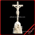 White Stone Marble Jesus Statue Carving Sculpture